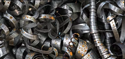 Pile of scrap metal that may be tainted by hazardous radioactive elements